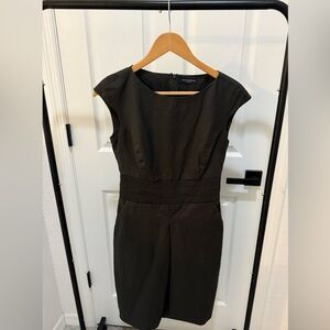 Piazza Sempione Charcoal Midi Dress